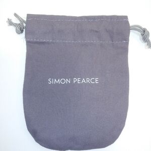 Simon Pearce Protector Pouch, 5" x 7" Treasure Gift Bag Drawstring Grey